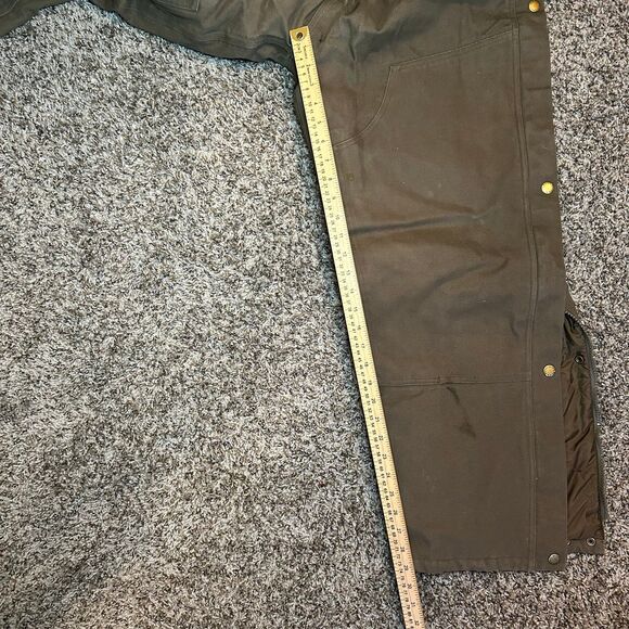 Rocky Canvas Insulated Bib Overalls Heavy Duty Workwear Double Knee Carpenter L - Picture 8 of 8